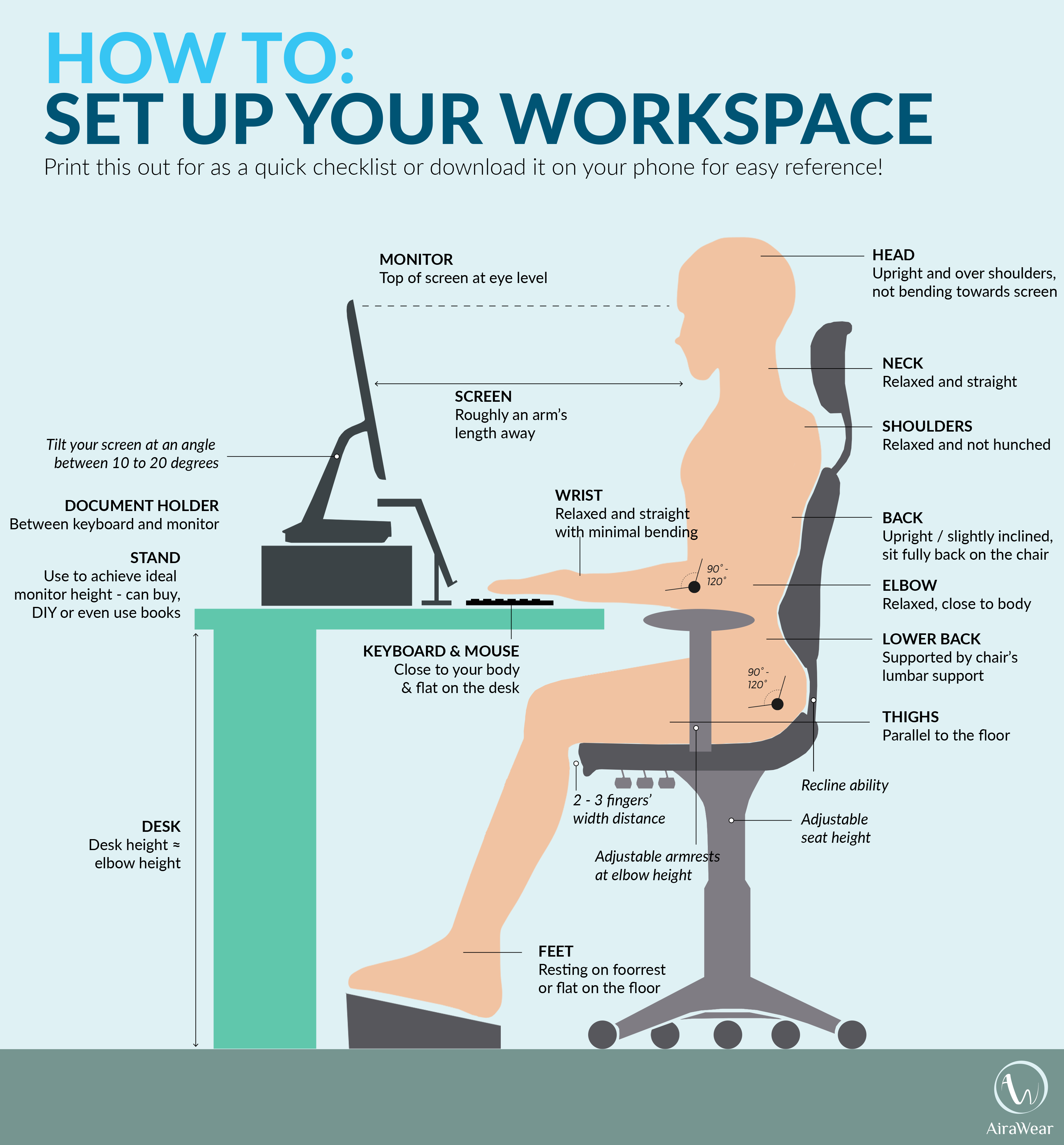 How to have great posture at your desk